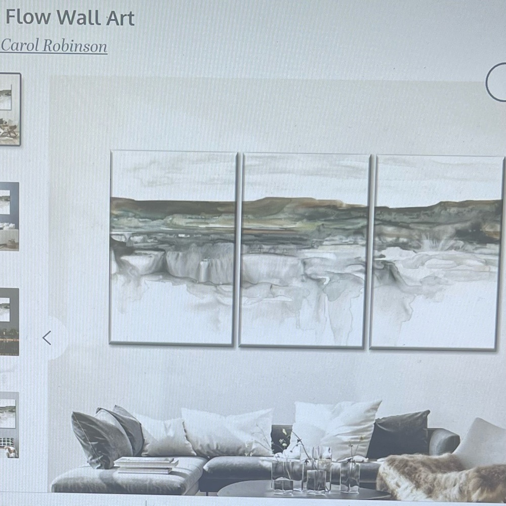 River flow wall art canvas 74”x 32” Ready to hang